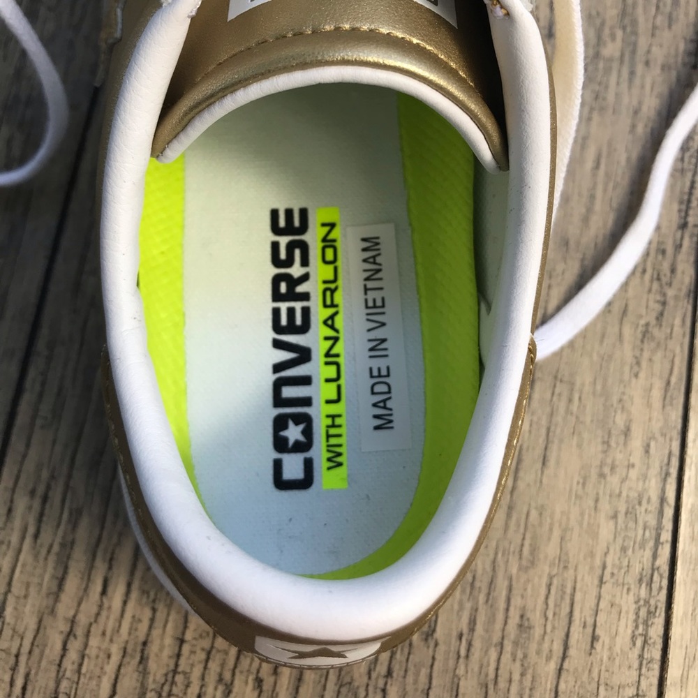 NWT Converse PL LP OX Light Gold W AUTHENTIC - Picture 7 of 8